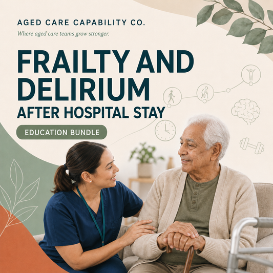 Frailty and delirium after hospital stay education bundle cover